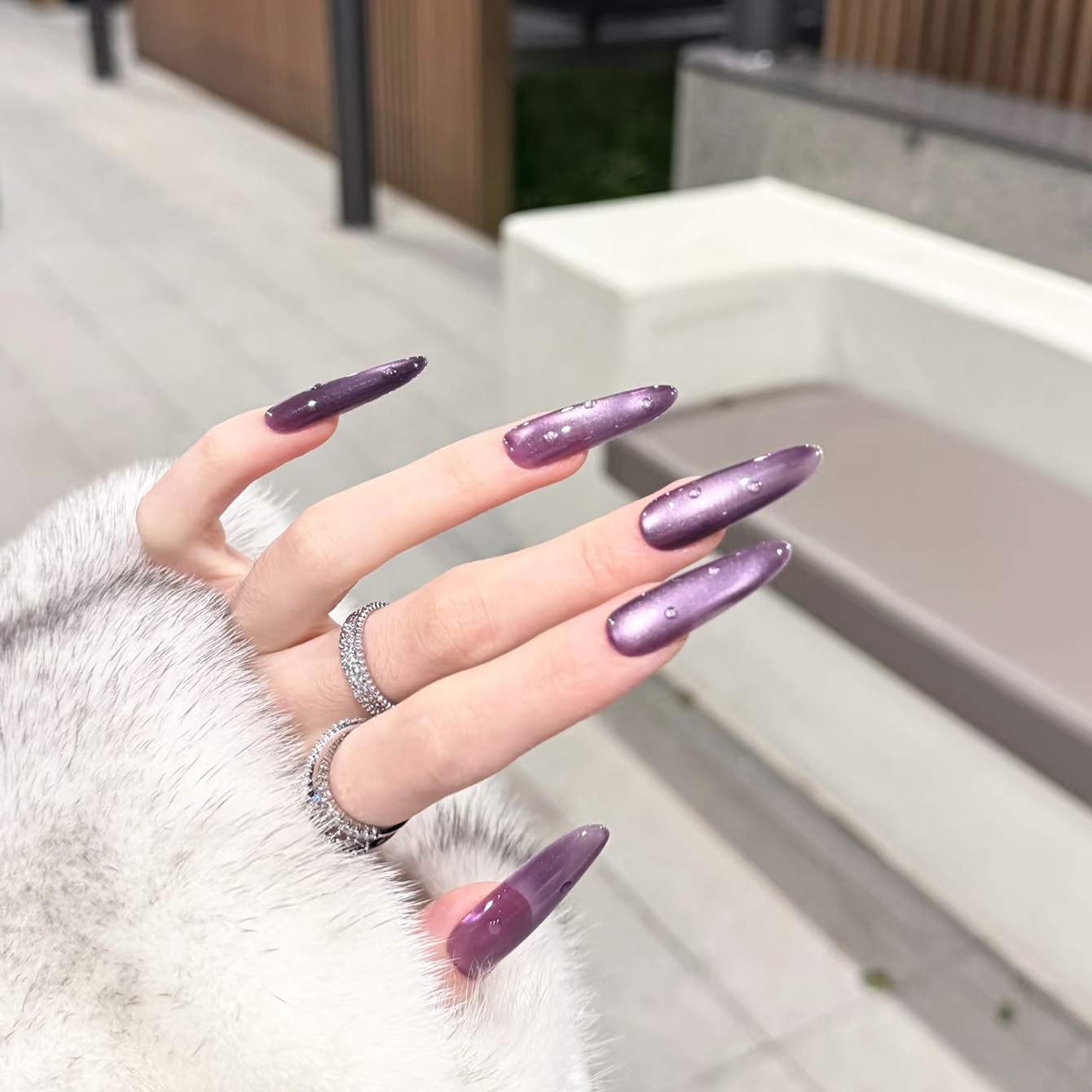 1pcs ZH Enchanting Purple Cat  - огляд і ціна Resin Art Purple