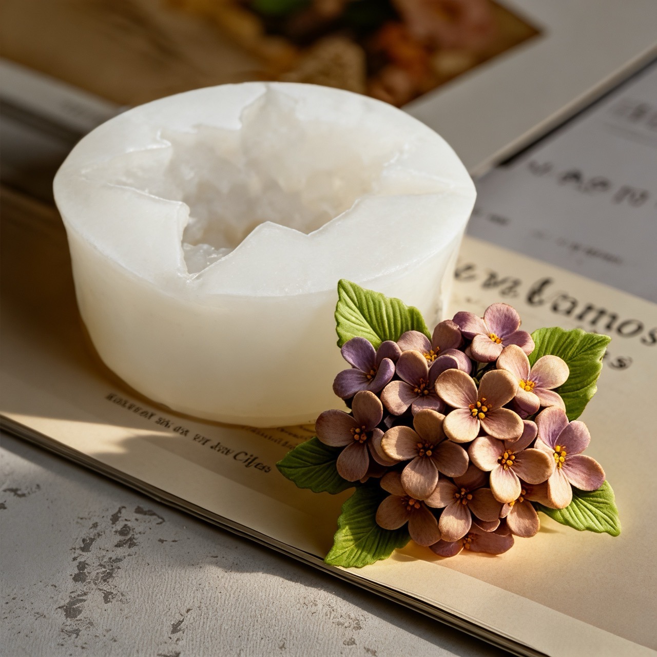 2-Piece 3D Rose and Lilac Sili - огляд і ціна Resin Art With Rose