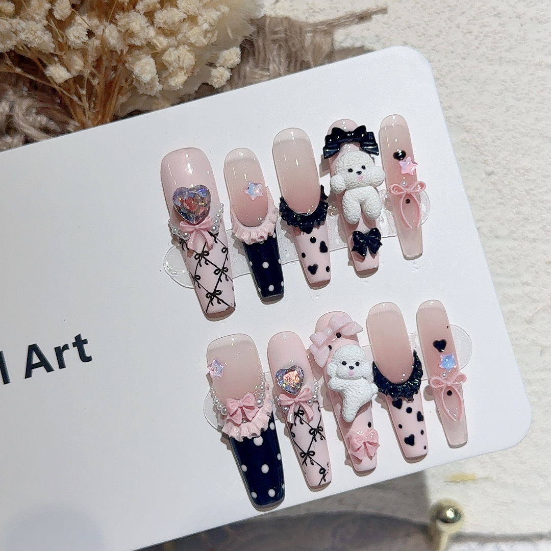 10PCS Black Lace Polka Dot Bal - огляд і ціна Resin Art Gift