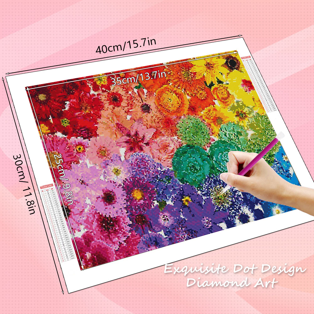 HUACAN Diamond Art Kits Flower - огляд і ціна Resin Art With Rose