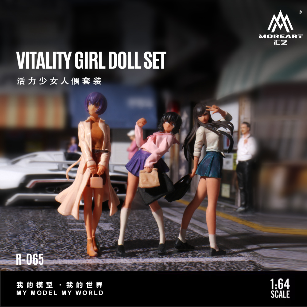 More Art 1:64 Dynamic Girl Dol - огляд і ціна Resin Art Gift