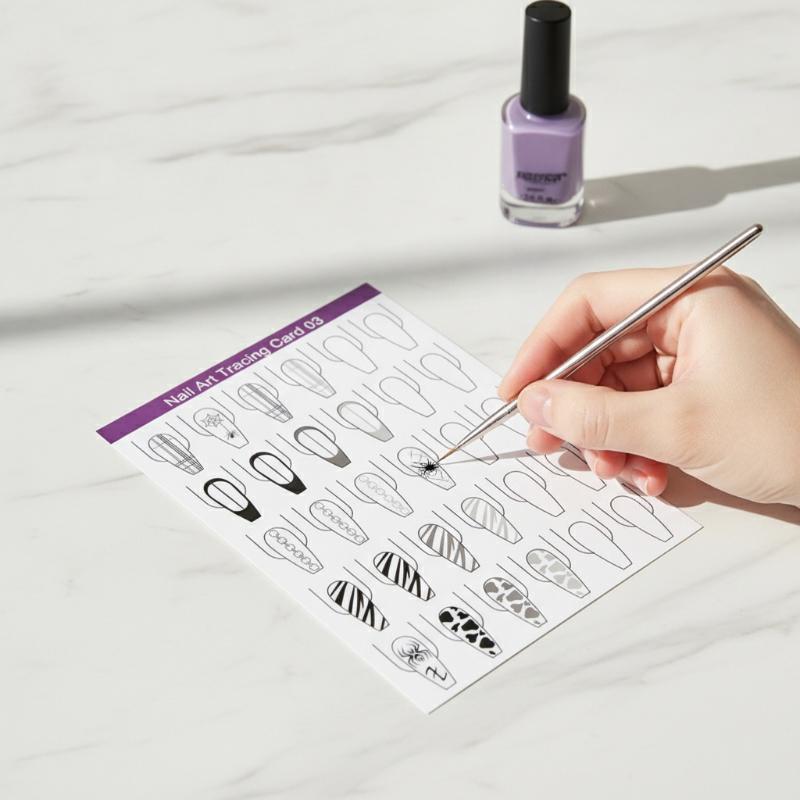 10pcs Nail Art Lines Practice  - огляд і ціна Resin Art Guide Free