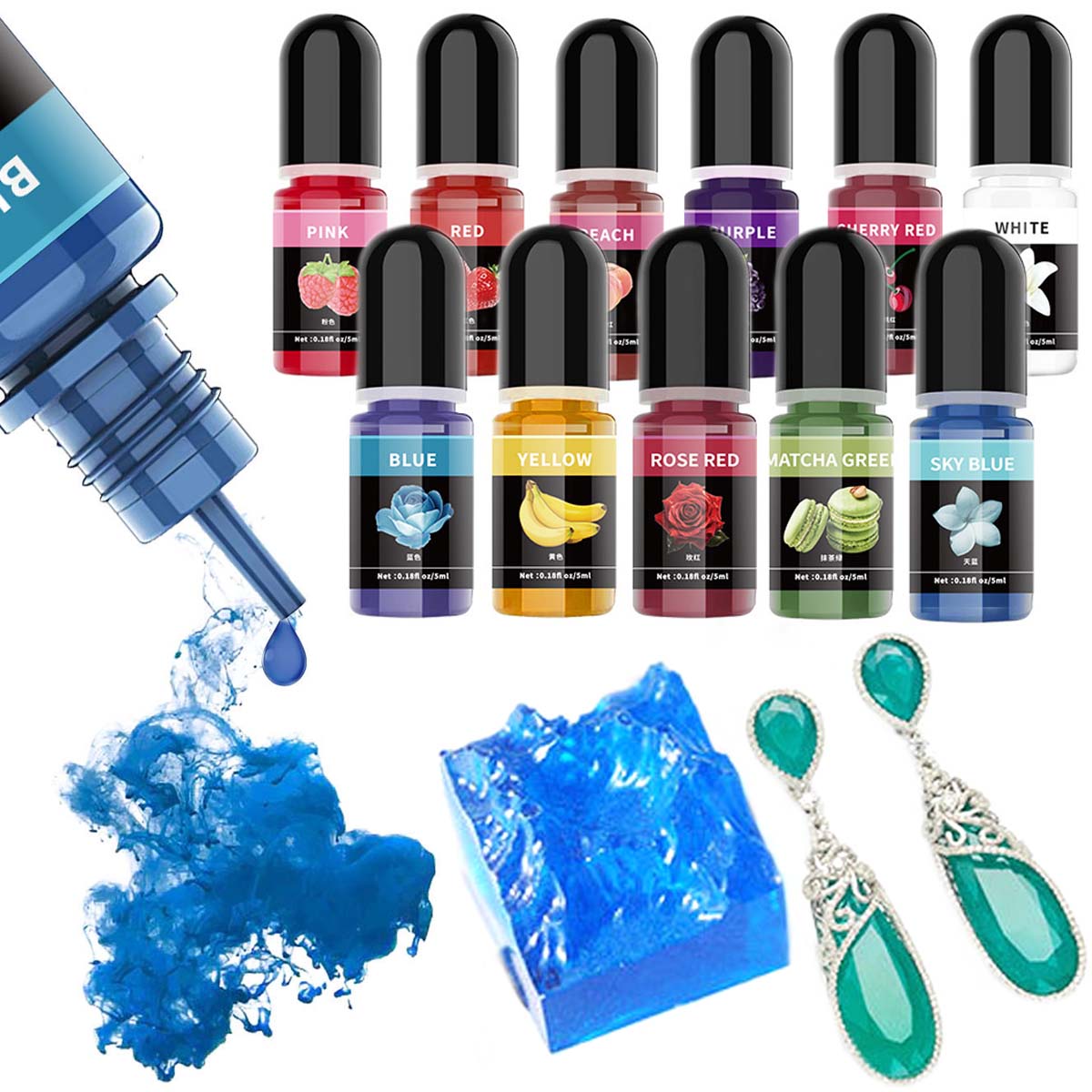 5ml/Bottle Epoxy Resin Pigment - огляд і ціна Resin Art Epoxy