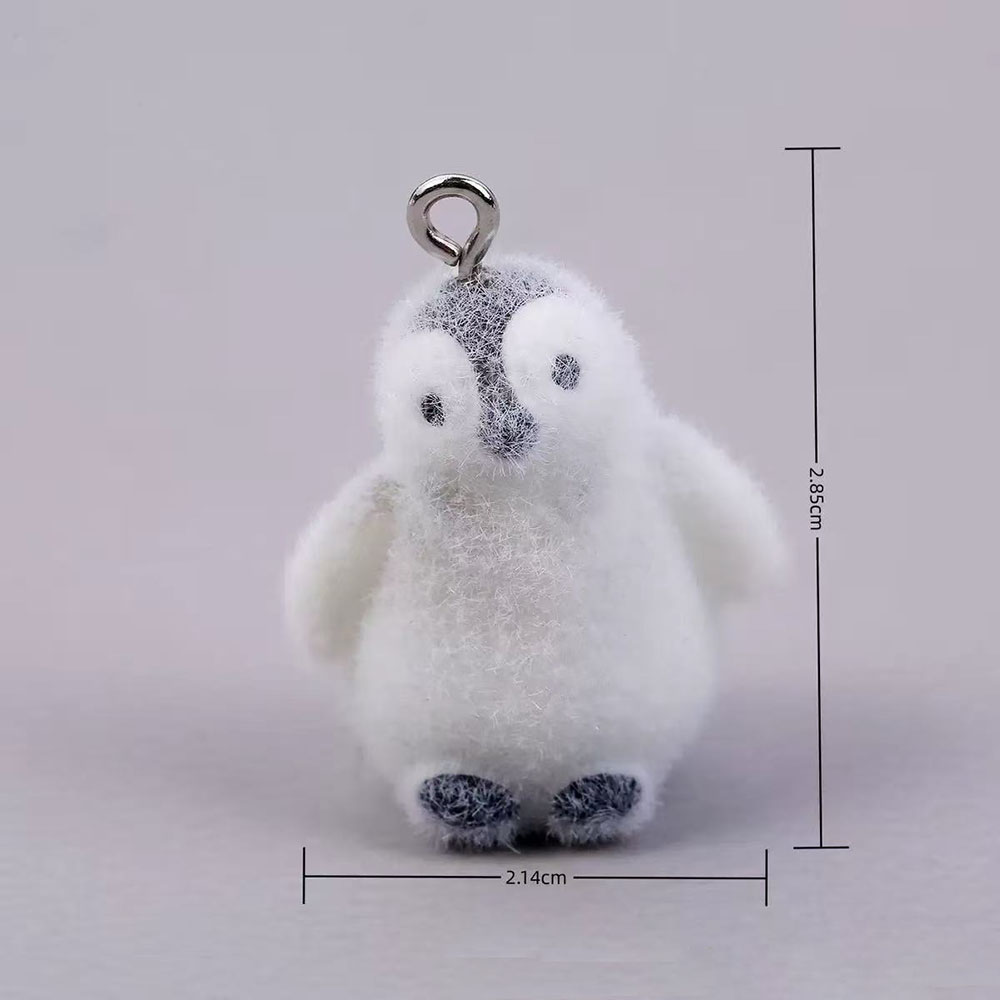 5pcs Flocking Small Penguin Re - огляд і ціна Resin Art Earrings
